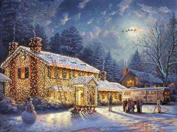 ナショナル ランプーン クリスマス バケーション トーマス キンケード Oil Paintings